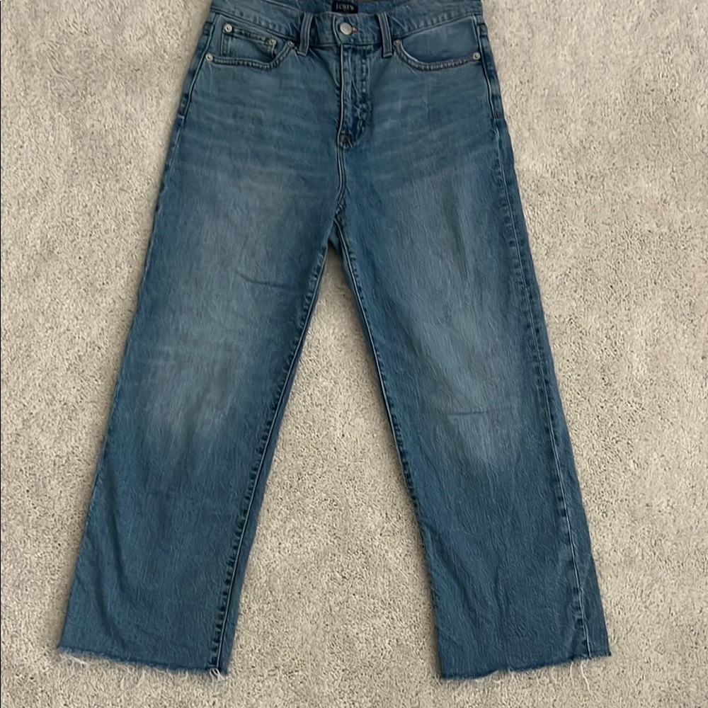 Women’s High-Rise Wide-Leg Cropped Jeans - J. Crew
